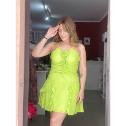 Abito Verde Fluo