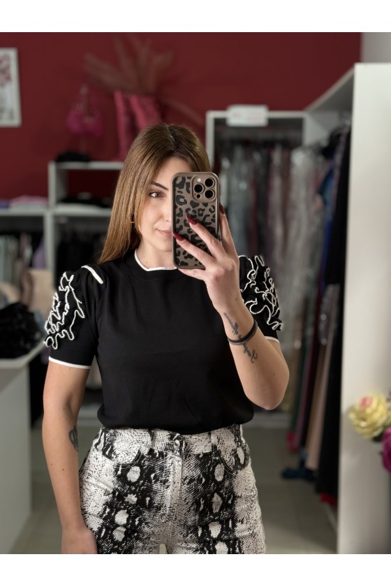 T-Shirt Filo Fru Nera