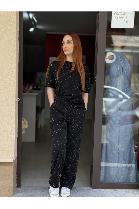 Completo Lurex Nero