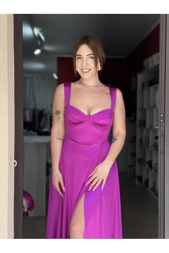 FRANCI DRESS MAGENTA