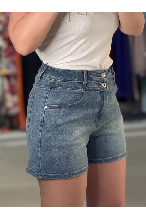 Shorts Denim Bottoncini