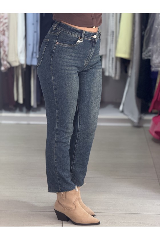 Jeans Straight Taglio Vivo