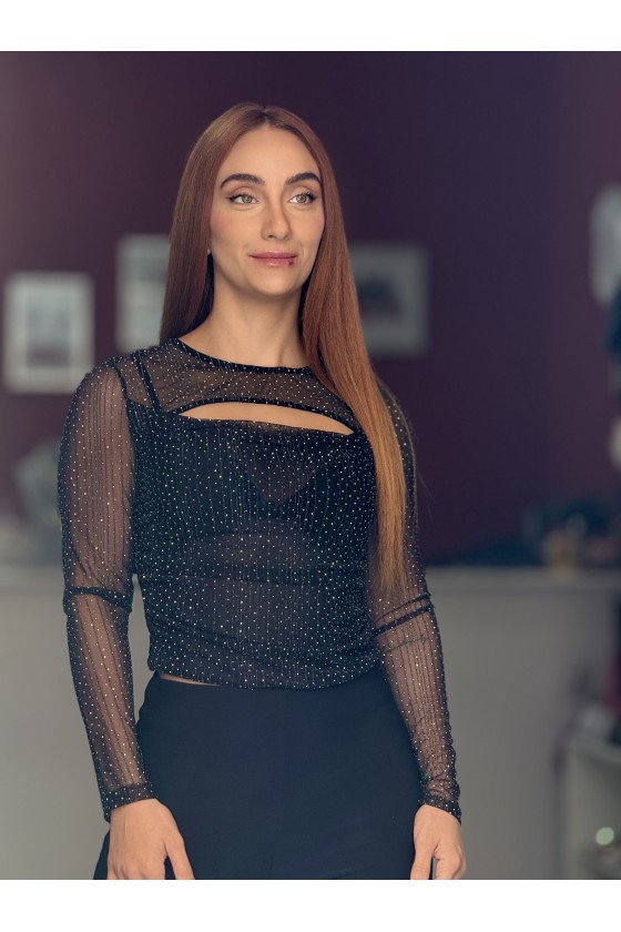 Top Lurex Nero