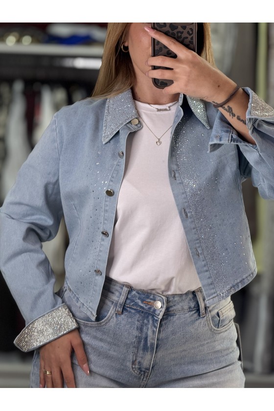 Camicia Denim Strass