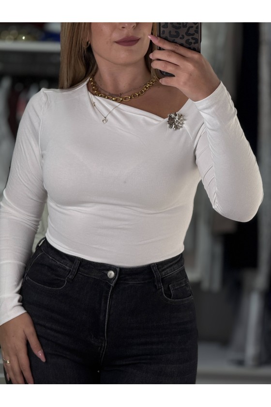 Maglia Spilletta Bianca