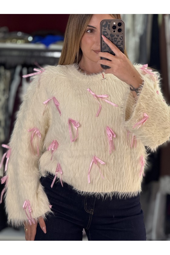 Pull Pelo Fiocchetti Panna