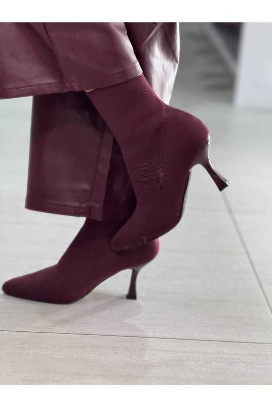 Stivaletti Calzino Bordeaux