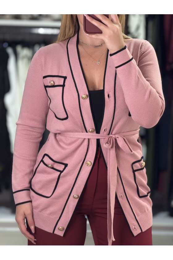 Cardigan Rosa Antico