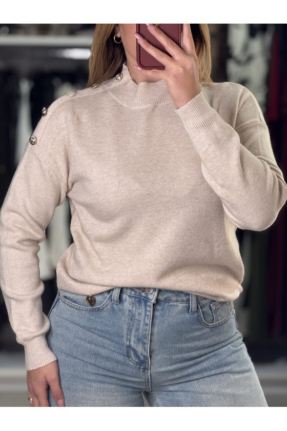 Pull Mezzo Bottoni Nude