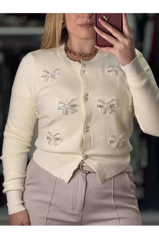 Cardigan Fiocchetti Avorio
