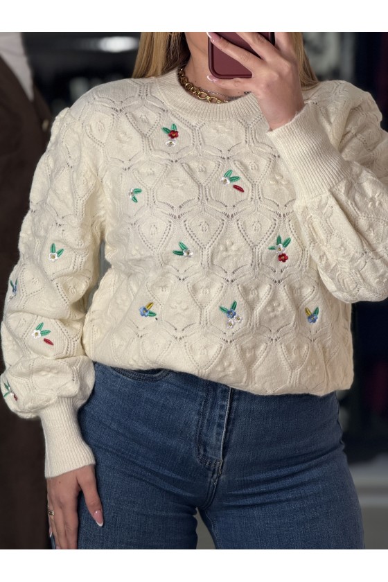 Pull Fiorellini Ricamati
