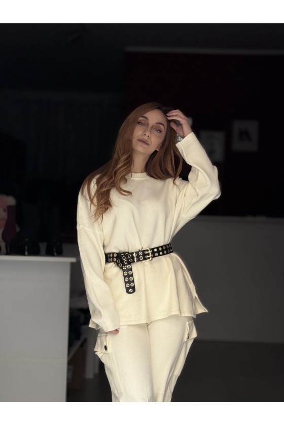 Coordinato Cargo Lana Panna