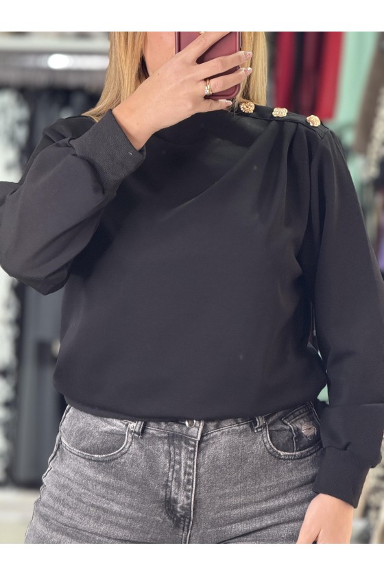 Felpa Dettaglio Oro spalle