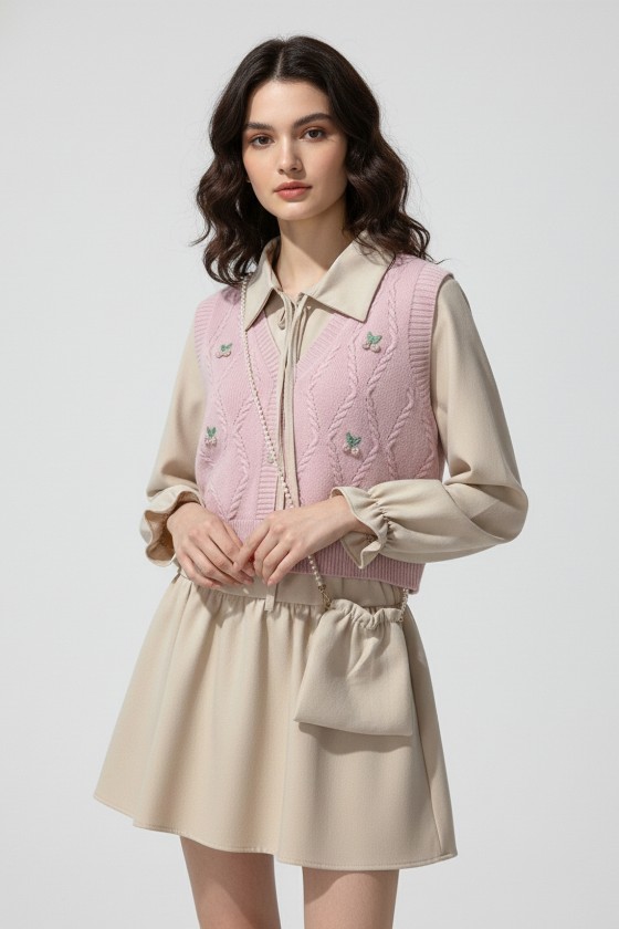 Camiciona Gilet Pink