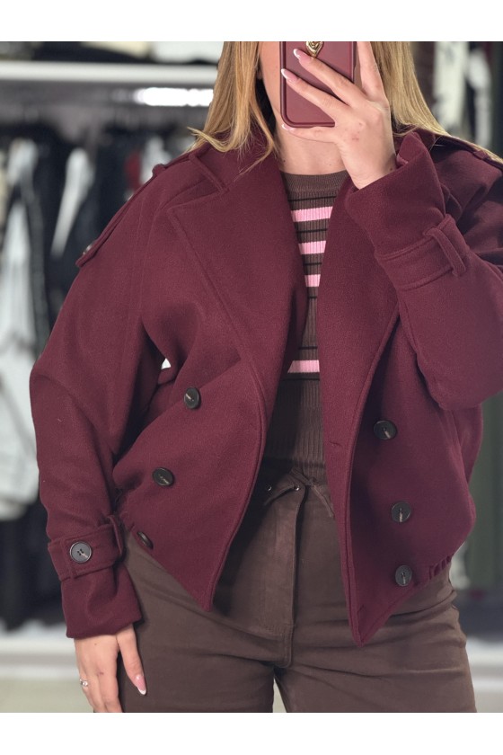 Cappottino Bomber Bordeaux