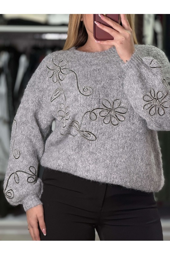 Pull Lana Ghirig. Grey