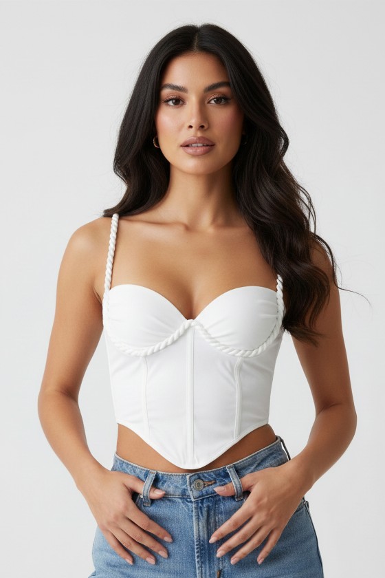 Corpetto Corde Bianco