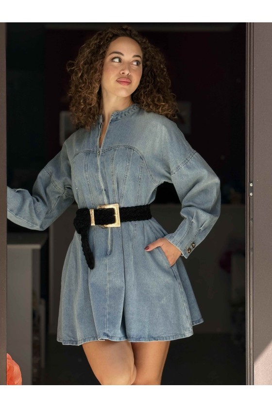 Abito Denim Sbuffo